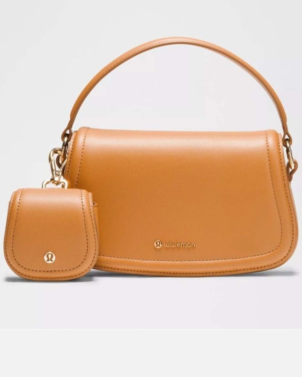 Lululemon Leather Alternative Mini Bag 1.2L in Chestnut